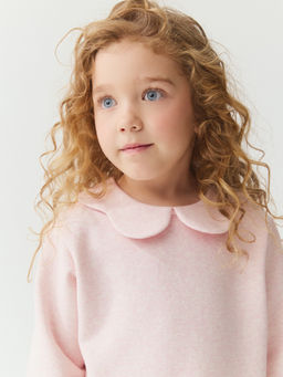 Свитшот Розовый меланж утепленный