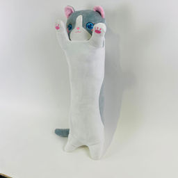 Мягкая игрушка Котик батон голубые глазки длинный 90 см - Storyland фото 4