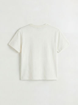 Bisiklet Yaka Bask?l? Erkek Bebek Ti??rt