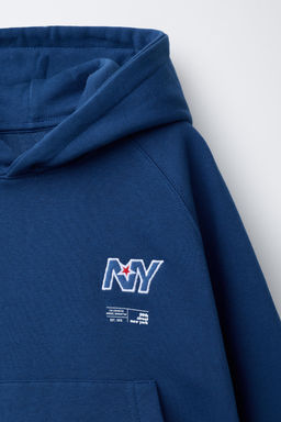 EMBROIDERED POCKET HOODIE - Zara фото 6