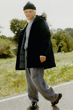 LONG FEATHER AND DOWN WATER-REPELLENT PUFFER JACKET WITH DETACHABLE FAUX FUR HOOD - Zara фото 13