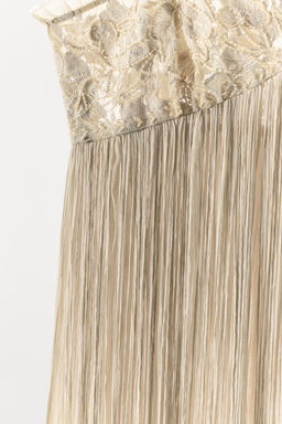 EMBROIDERED FRINGED COMBINATION DRESS - Zara фото 8