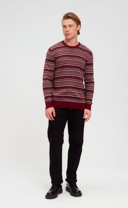 Джемпер F221-15-304 bordo - Fine joyce фото 4