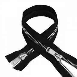 Молния Mzip трактор №8 2 замка TT, 85см, цв.черн/серебро уп.1шт