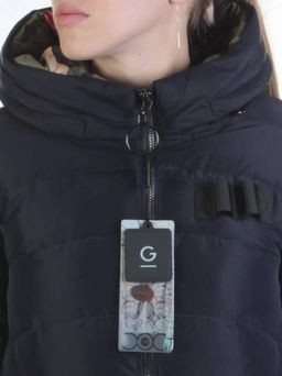 SG2017722 DK. BLUE Пальто женское зимнее (био-пух) - Fashion фото 3