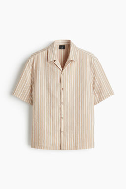 Camisa resort en mezcla de lyocell Regular Fit