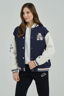 Бомбер Темно-синий