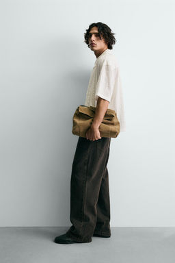 STRIPED TEXTURED FLOWING SHIRT - Zara фото 4