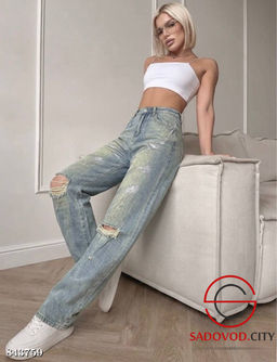 Джинсы с высокой посадкой