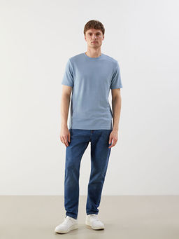 Bisiklet Yaka K?sa Kollu Erkek Dokulu Ti??rt