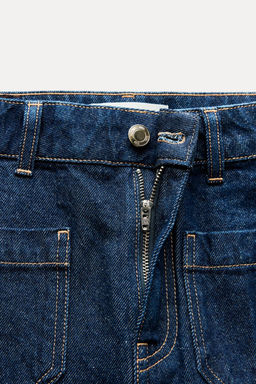 Z1975 WIDE-LEG HIGH-WAIST CROPPED JEANS - Zara фото 7