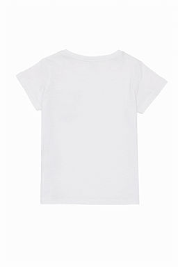 Белая футболка с круглым вырезом для девочек Неожиданная скидка в корзине - U.s. polo assn фото 2