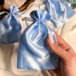 Мешочек: Атлас голубой (3 шт)