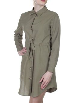 801 Платье хлопковое с поясом Fashion