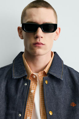 CAZADORA DENIM RELAXED FIT BORDADO / ?ndigo - Zara фото 5