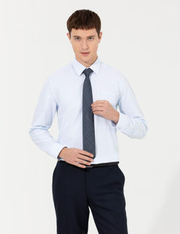 A__k Mavi Regular Fit Uzun Kollu Basic G_mlek