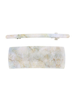 Цена за 2 шт. Заколки - автомат для волос «Мраморный узор», набор 2 шт., 9 см и 9.5 см