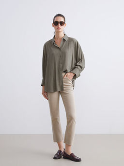 Crop Flare Kad?n Jean Pantolon