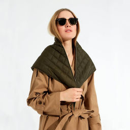 Платок женский MINAKU: Casual Collection цвет зеленый  фото 2