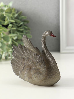 Фигурка для чайной церемонии "Белая лебедь" меняет цвет 11х10х8 см
