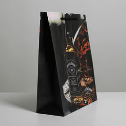 Цена за 2 шт. Пакет подарочный ламинированный, упаковка, Крутой мужик, ML 21?25?8 см