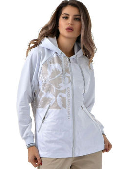 Толстовка из футера, комбинированного с плащевкой - А+б коллекция фото 33