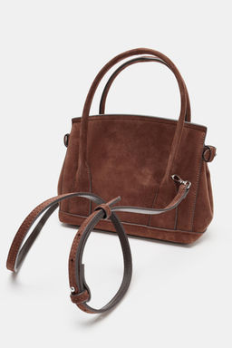 LEATHER MINI CITY BAG - Zara фото 9