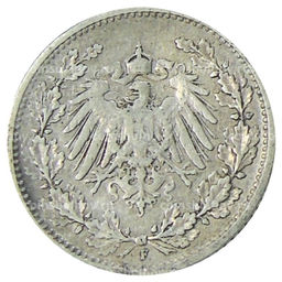 1/2 марки 1906 года F Германия