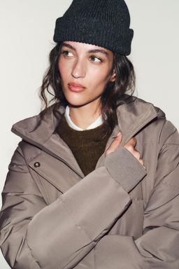 LONG WATER-REPELLENT AND WINDPROOF DOWN PUFFER JACKET WITH HOODIE - Zara фото 5