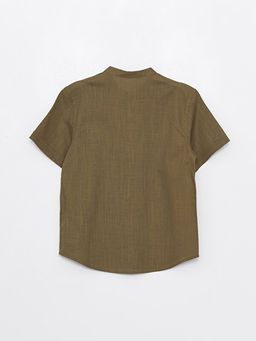 Hakim Yaka Basic K?sa Kollu Erkek ?ocuk G?mlek