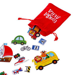 Книжка- игрушка Магнитный транспорт - Буква-ленд фото 5