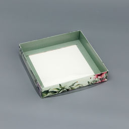 Цена за 5 шт. Коробка сборная с PVC крышкой, Для тебя, 16?16?3 см