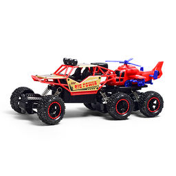 Машина "Багги" с вертолетом р/у, 27 MHz (свет, звук, USB) в коробке