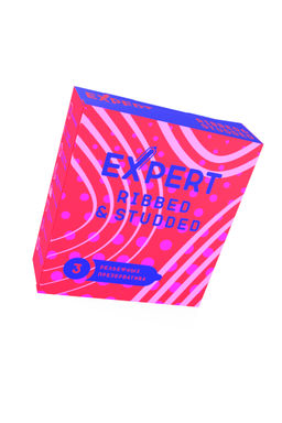 Презервативы EXPERT Ribbed-Studded, ребристо-точечный, 3шт