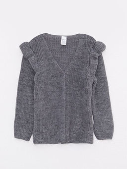 V Yaka Uzun Kollu Basic K?z Bebek Triko H?rka