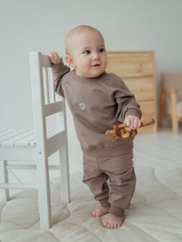 Джоггеры облегченные Кокос с карманами 0+ - Bungly фото 3