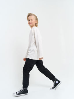 Джоггеры карго облегченные Уголь 7+ - Bungly фото 3