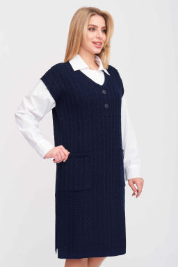 ЗЛАТА Платье 3-673/синий