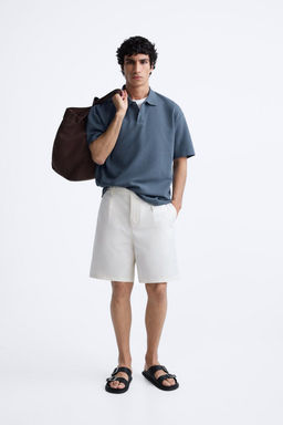 TEXTURED POLO SHIRT - Zara фото 9