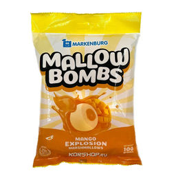Зефир с начинкой со вкусом манго Mallow Bombs Markenburg, Филиппины, 100 г Акция