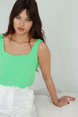 9266 Топ базовый салатовый - Martichelli фото 11