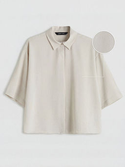 Oversize Krep Kad?n G?mlek