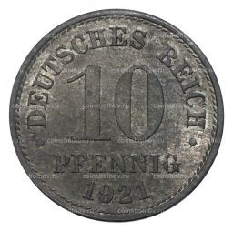 10 пфеннигов 1921 года Германия