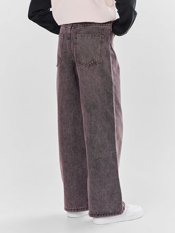 Джинсы для девочек коричневые Wide leg - Mark formelle фото 3