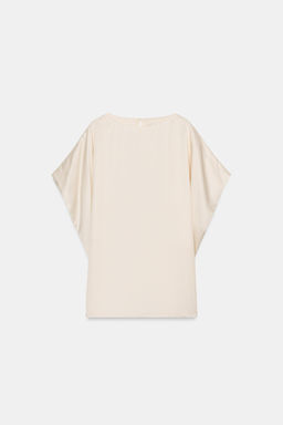 TOP FLUIDO MANGA CORTA ZW COLLECTION / Crudo - Zara фото 5