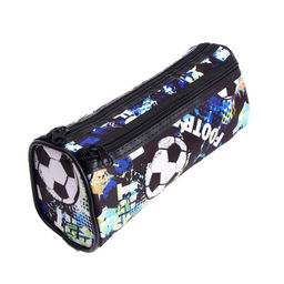 Пенал-тубус школьный Calligrata «Футбол», на молнии, 2 отделения, МИКС