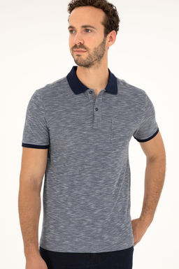Футболка мужская U.S. Polo Assn темно-синяя хлопок фото 3