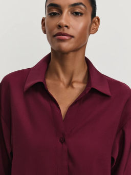 Блузка свободного кроя из вискозы / Zarina  фото 6