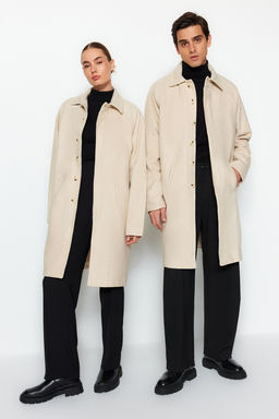TRENDYOL MAN Vizon Unisex Regular Fit Yun Kar?s?ml? Kase K?sl?k Kaban TMNAW24KB00004 - Trendyolmilla фото 2