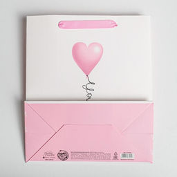 Цена за 2 шт. Пакет подарочный ламинированный, упаковка, Love you, ML 23×27×11.5 см